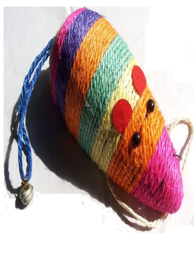 Birds' Park Cat Toy Colourful Rat Imported - Good for cat Scratches Rat for Fun & Play - Image 1